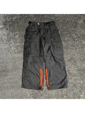 Gap Kids Black Orange Snow Adjustable Waist Insulated Pants Size S
